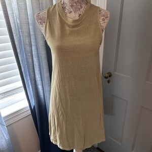 Double Zero sage tshirt Dress
